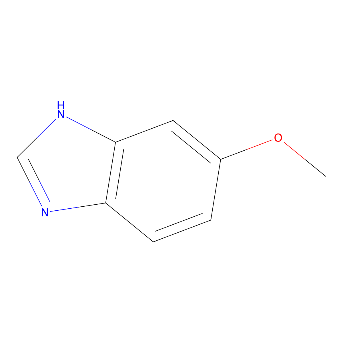 5-methoxy-1H-benzimidazole molecular structure, CAS 4887-80-3