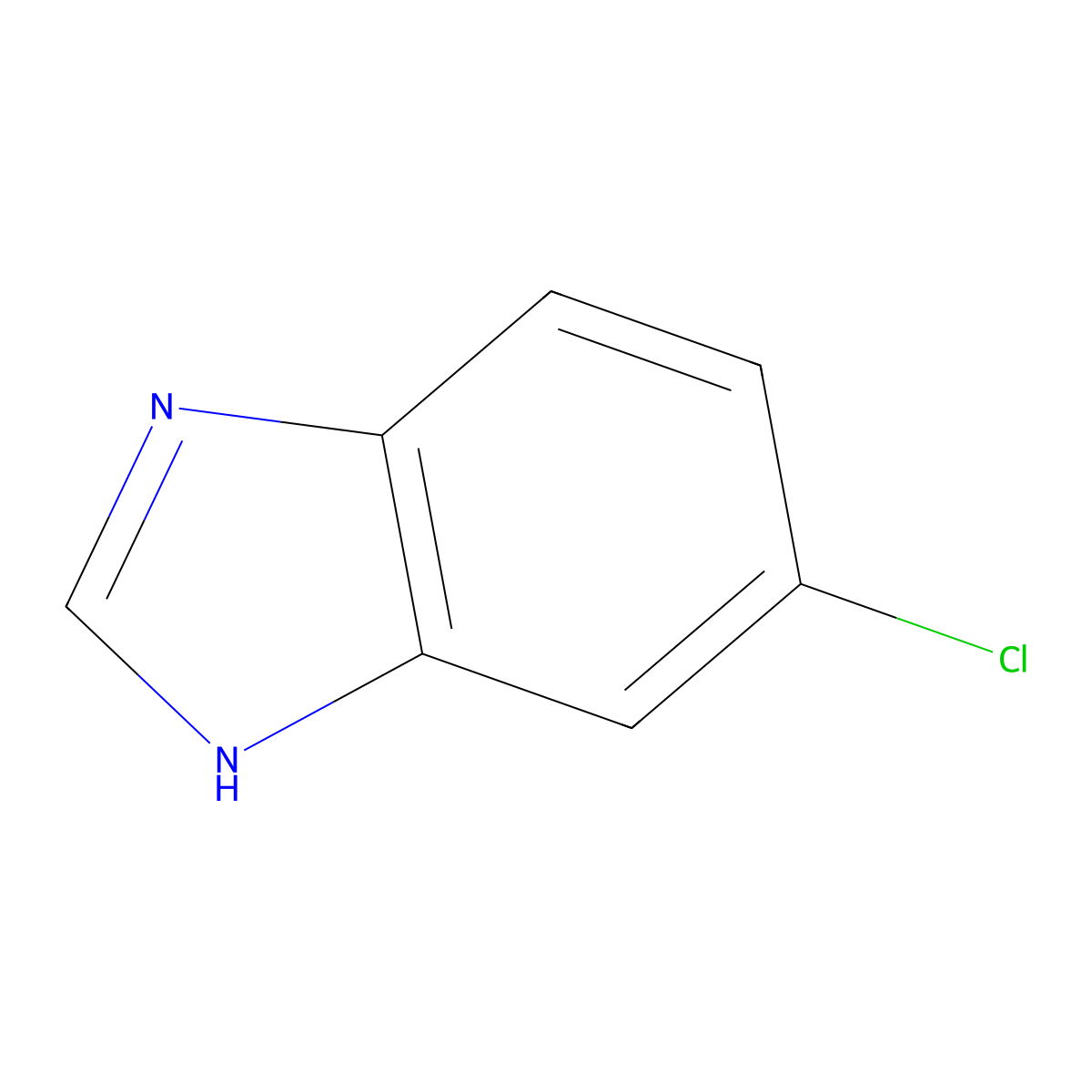 5-chloro-1H-benzimidazole molecular structure, CAS 4887-82-5
