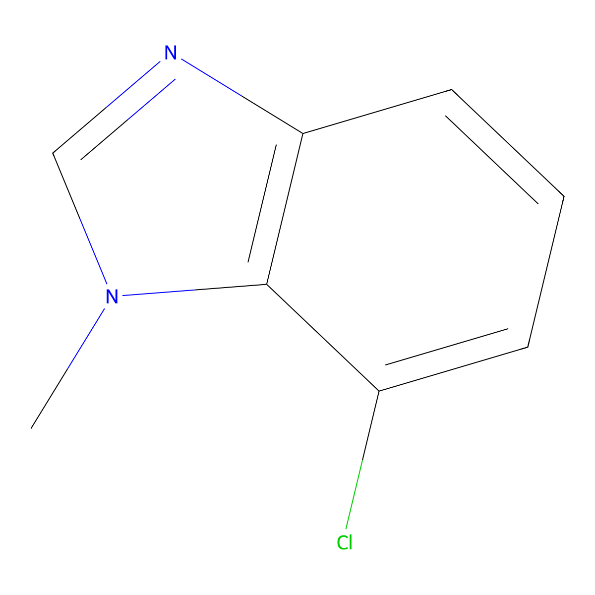 7-chloro-1-methyl-1H-benzo[d]imidazole molecular structure, CAS 4887-87-0