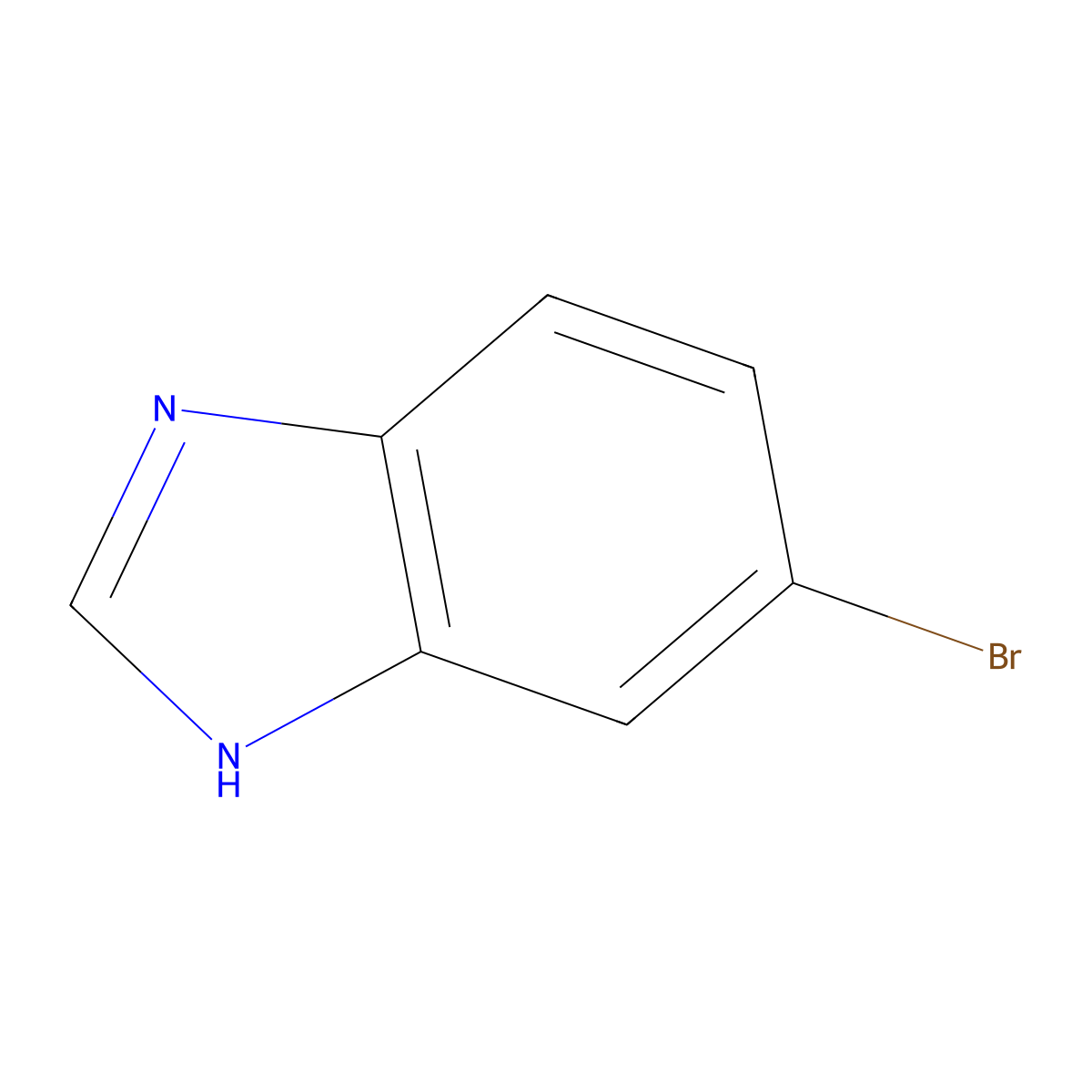 6-Bromo-1H-benzimidazole molecular structure, CAS 4887-88-1