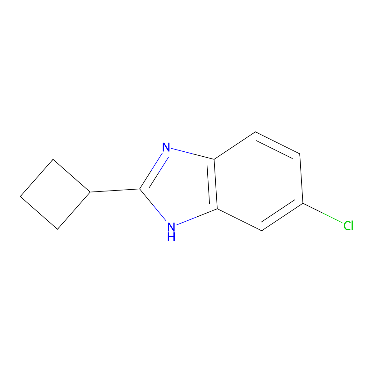 5-Chloro-2-cyclobutyl-1H-benzimidazole molecular structure, CAS 4887-93-8