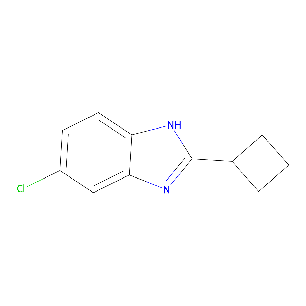 5-Chloro-2-cyclobutyl-1H-benzimidazole molecular structure, CAS 4887-93-8