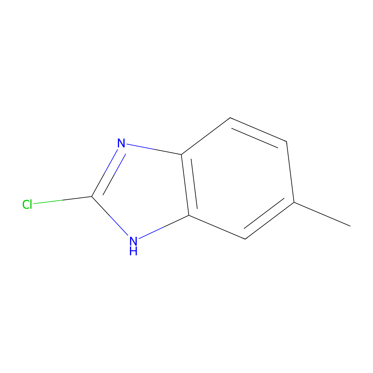 2-chloro-6-methyl-1H-1,3-benzodiazole molecular structure, CAS 4887-94-9