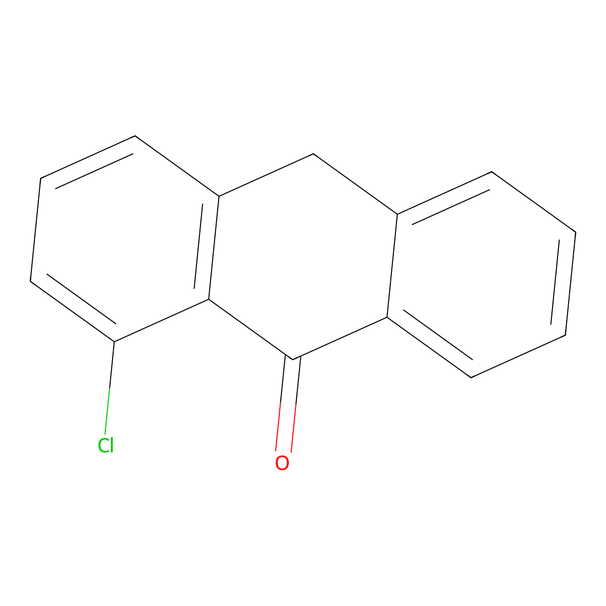 1-Chloroanthrone molecular structure, CAS 4887-98-3