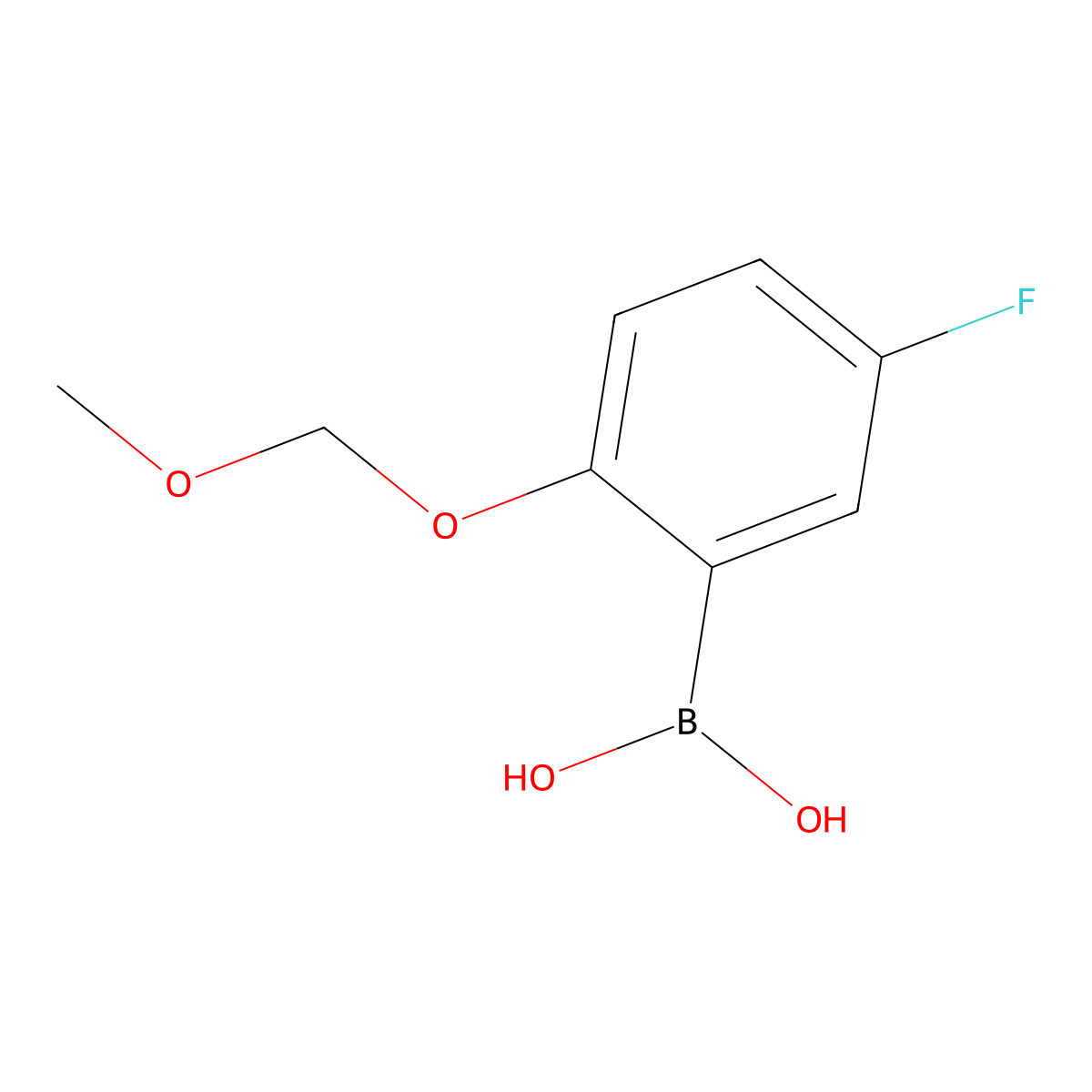 5-Fluoro-2-(methoxymethoxy)phenylboronic acid molecular structure, CAS 488713-34-4