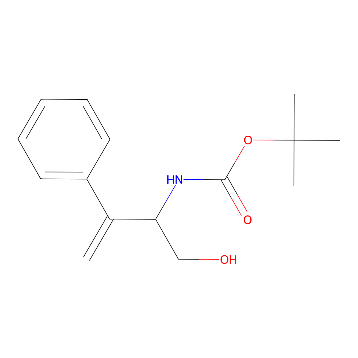 (S)-tert-Butyl (1-hydroxy-3-phenylbut-3-en-2-yl)carbamate molecular structure, CAS 488727-79-3