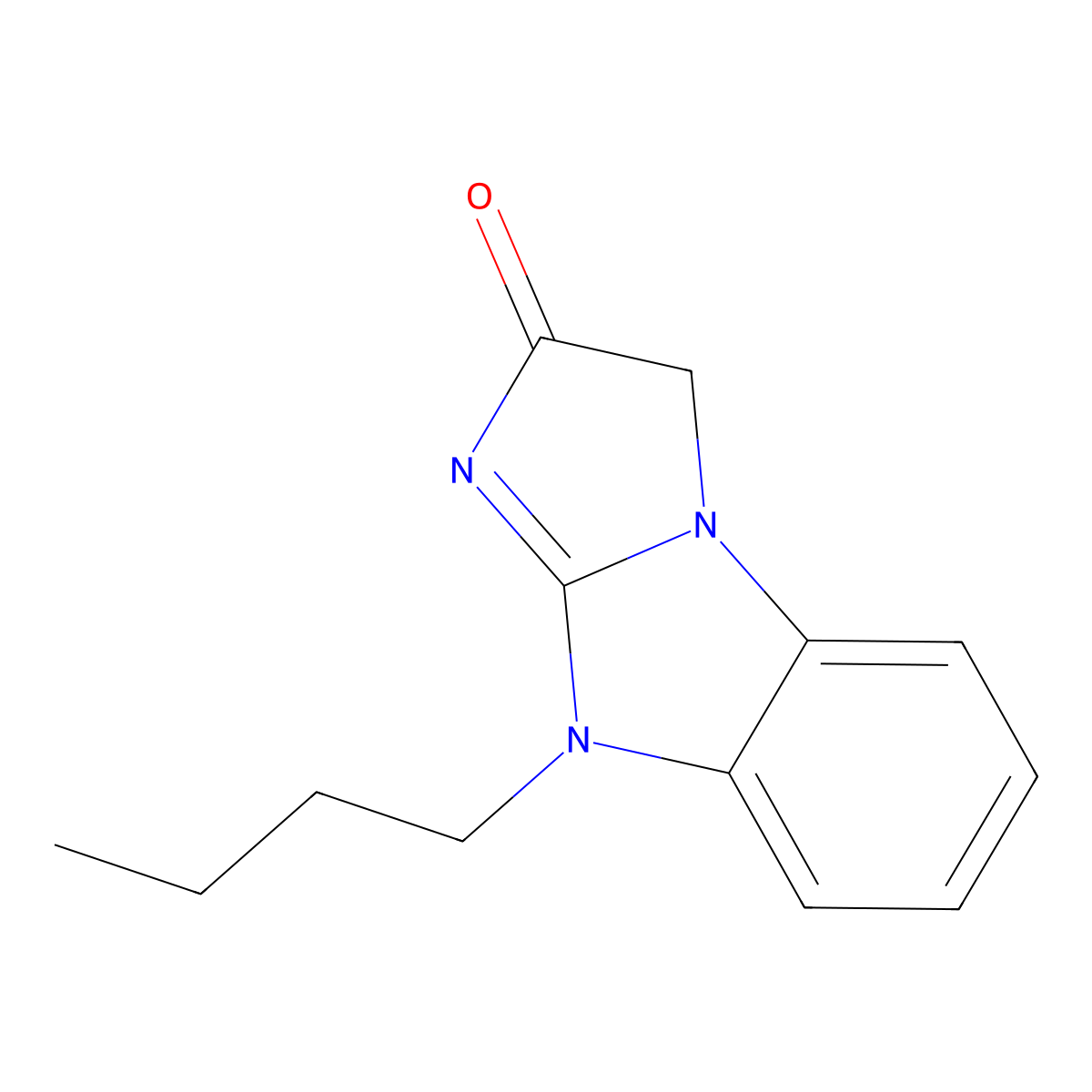 9-butyl-3H-imidazo[1,2-a]benzimidazol-2(9H)-one molecular structure, CAS 488747-78-0