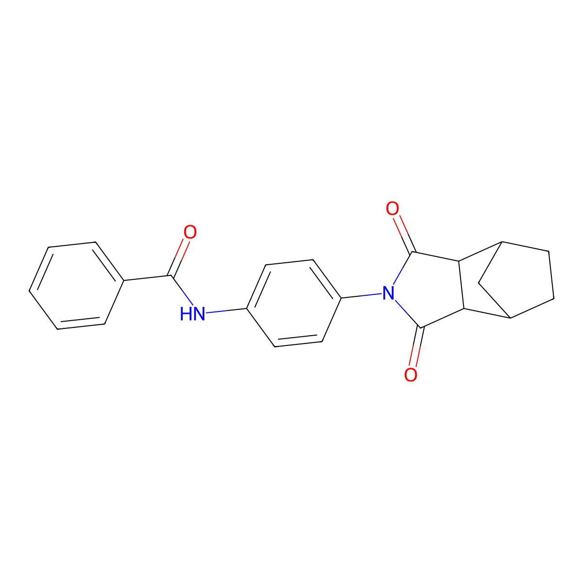 N-[4-(1,3-dioxooctahydro-2H-4,7-methanoisoindol-2-yl)phenyl]benzamide molecular structure, CAS 488786-85-2
