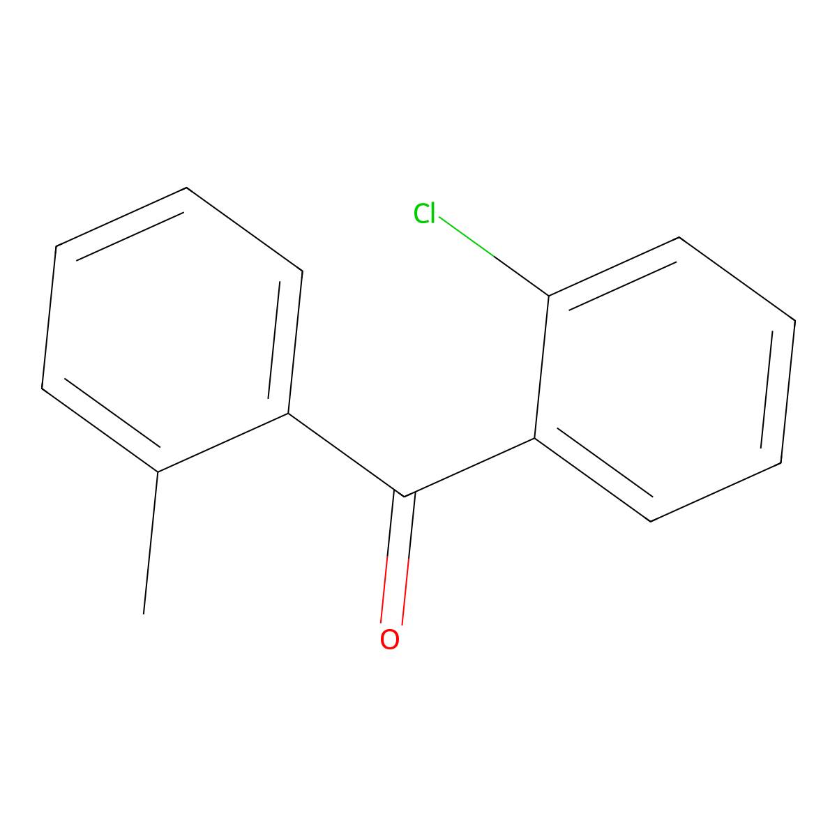2-Chloro-2'-methylbenzophenone molecular structure, CAS 4888-03-3