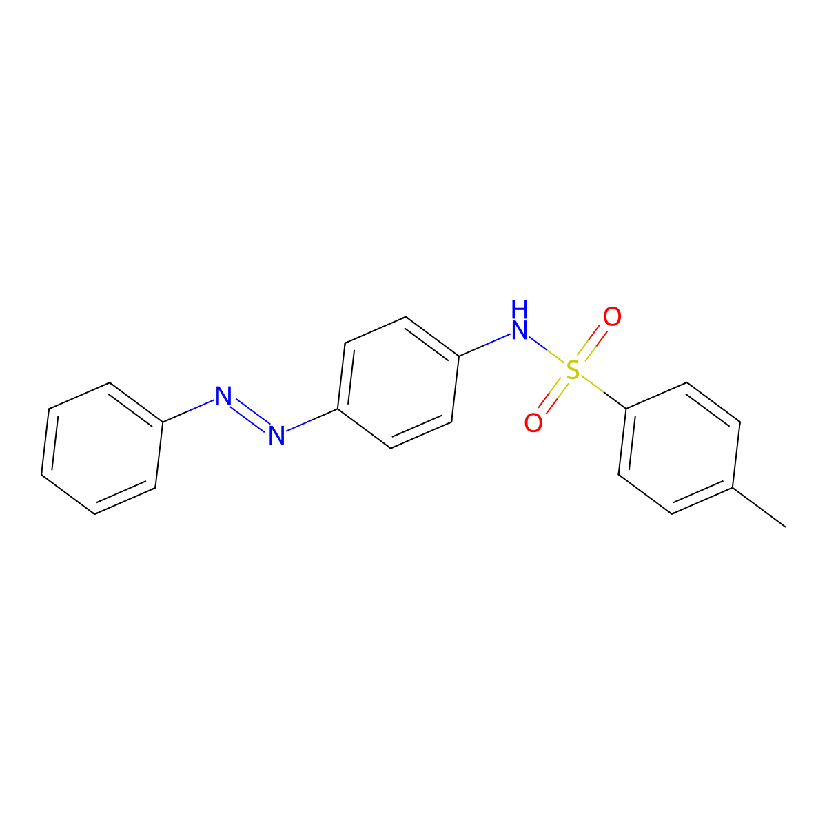 [(4-Methylphenyl)sulfonyl][4-(phenyldiazenyl)phenyl]amine molecular structure, CAS 4888-06-6