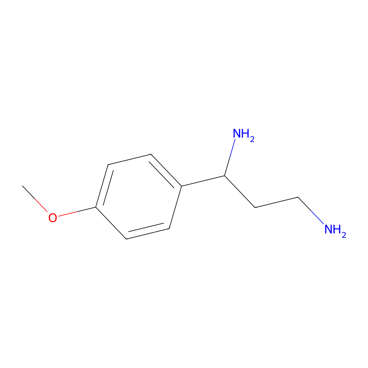 1-(4-Methoxyphenyl)propane-1,3-diamine molecular structure, CAS 4888-89-5