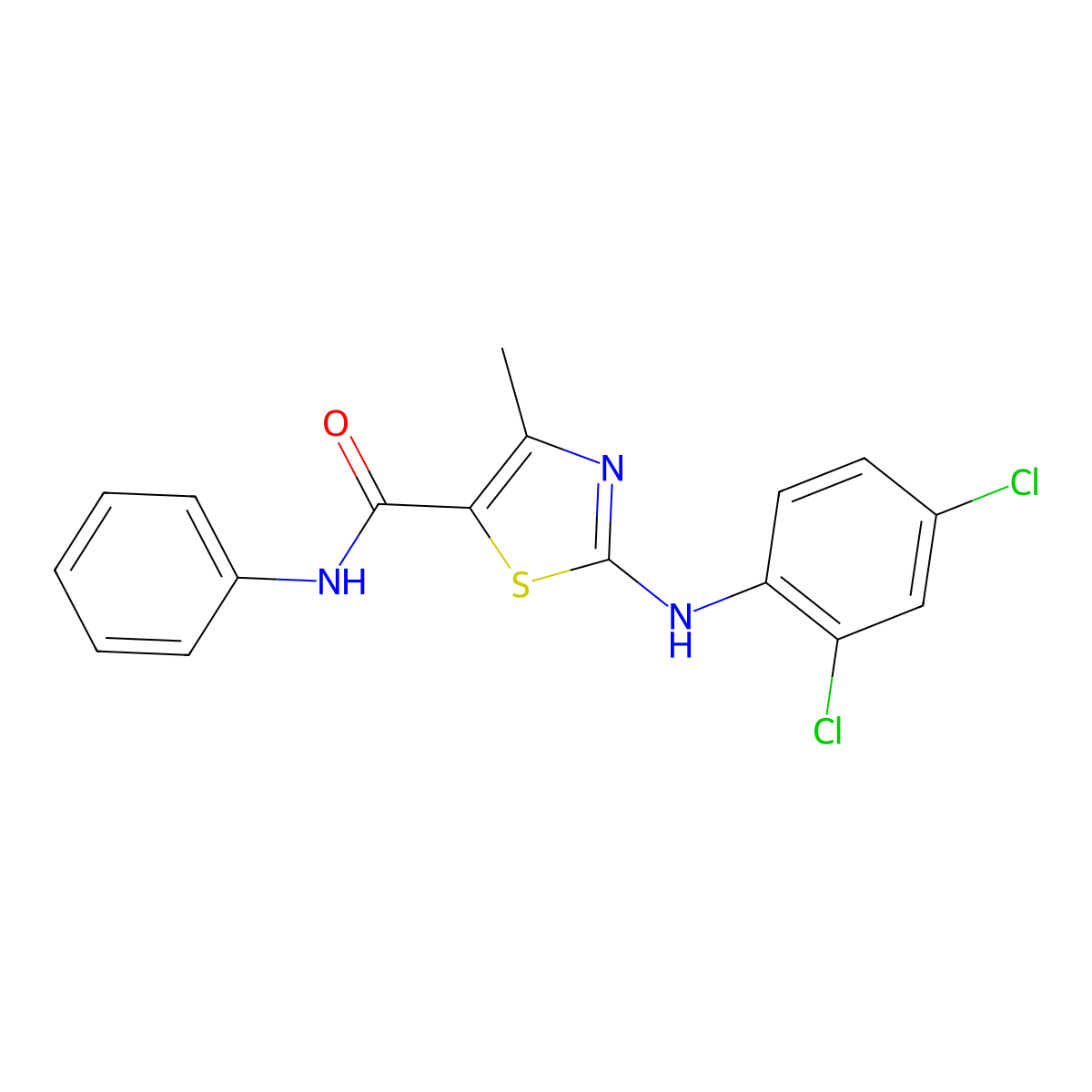 2-(2,4-dichloroanilino)-4-methyl-N-phenyl-1,3-thiazole-5-carboxamide molecular structure, CAS 488803-21-0