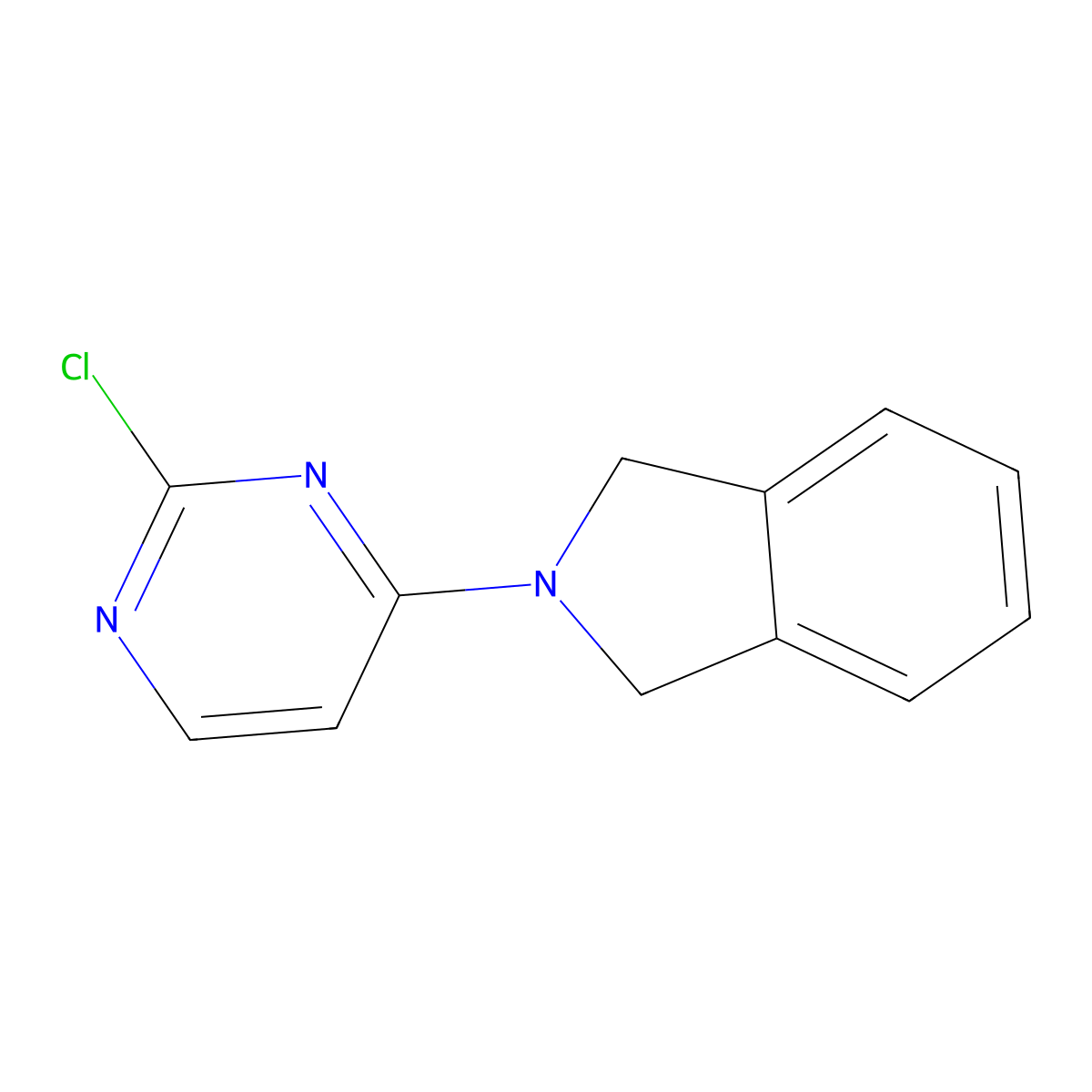 2-(2-chloropyrimidin-4-yl)-2,3-dihydro-1H-isoindole molecular structure, CAS 488817-09-0