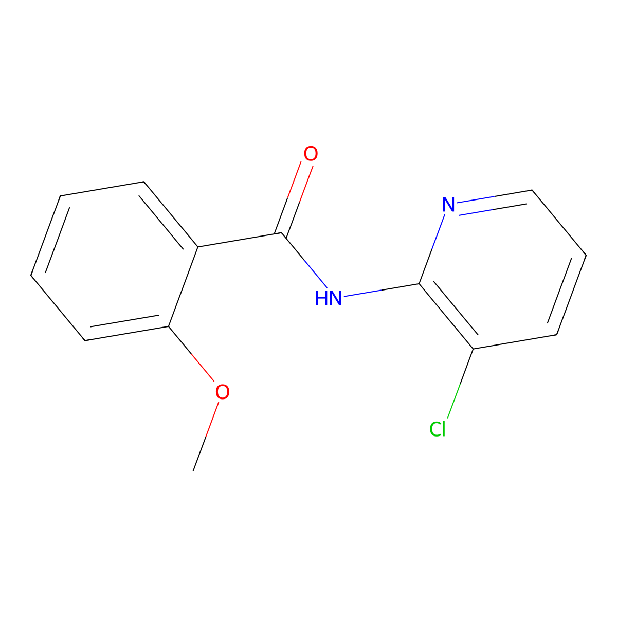N-(3-chloropyridin-2-yl)-2-methoxybenzamide molecular structure, CAS 488827-70-9