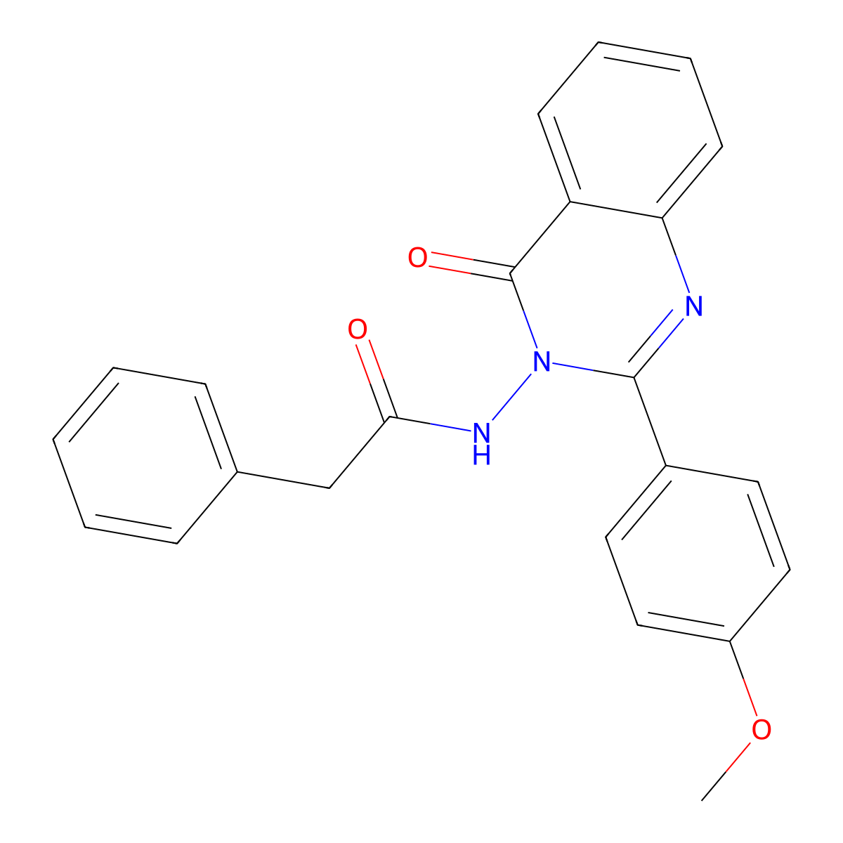 N-[2-(4-methoxyphenyl)-4-oxoquinazolin-3(4H)-yl]-2-phenylacetamide molecular structure, CAS 488861-80-9