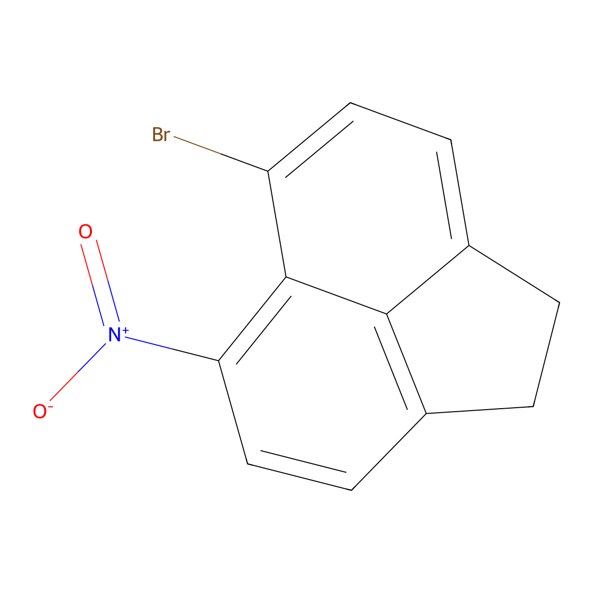 5-Bromo-6-nitro-1,2-dihydroacenaphthylene molecular structure, CAS 4889-63-8