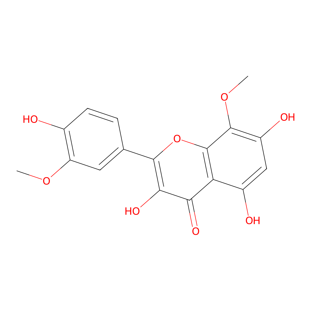 Limocitrin molecular structure, CAS 489-33-8