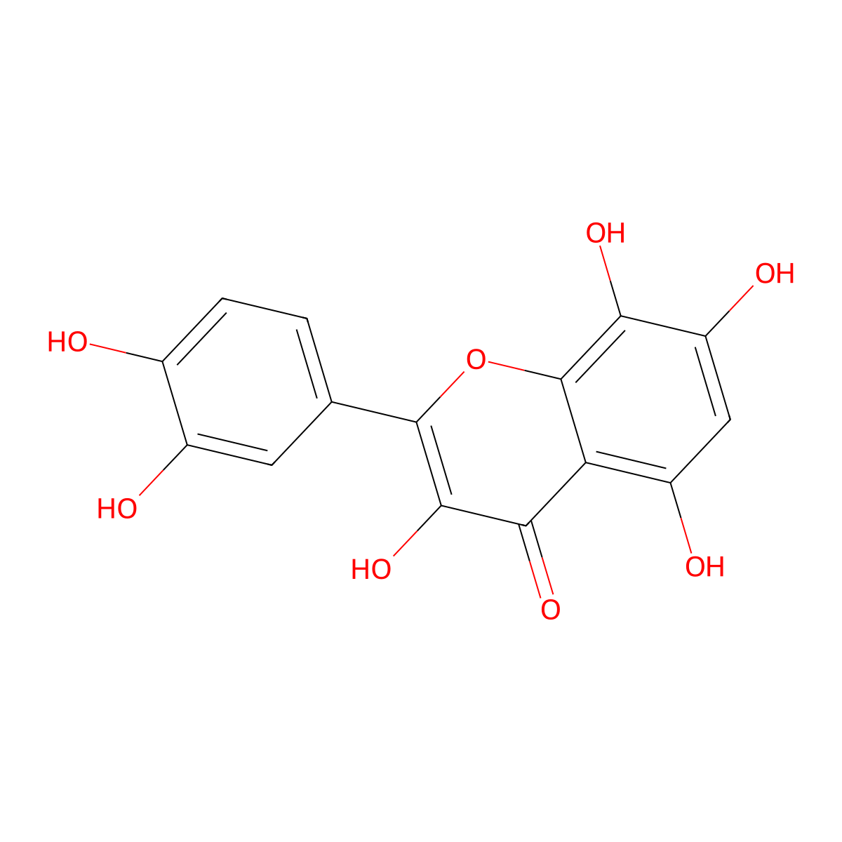 Gossypetin molecular structure, CAS 489-35-0