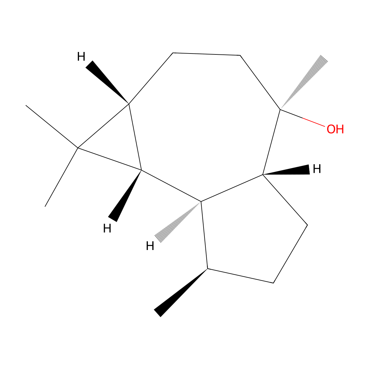 Globulol molecular structure, CAS 489-41-8