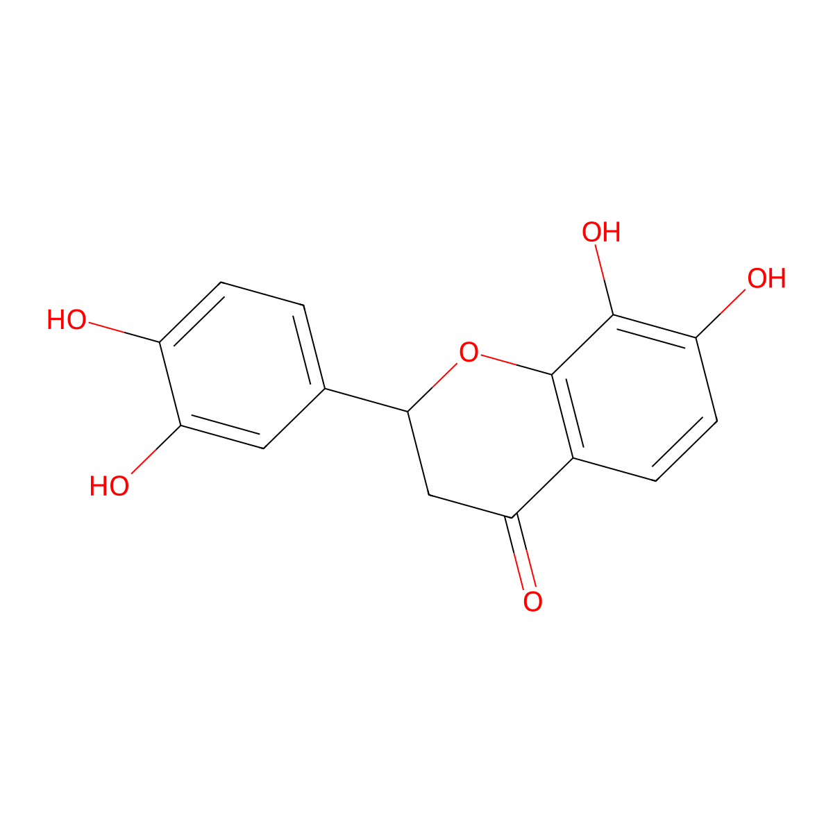 7,8,3',4'-Tetrahydroxyflavanone molecular structure, CAS 489-73-6