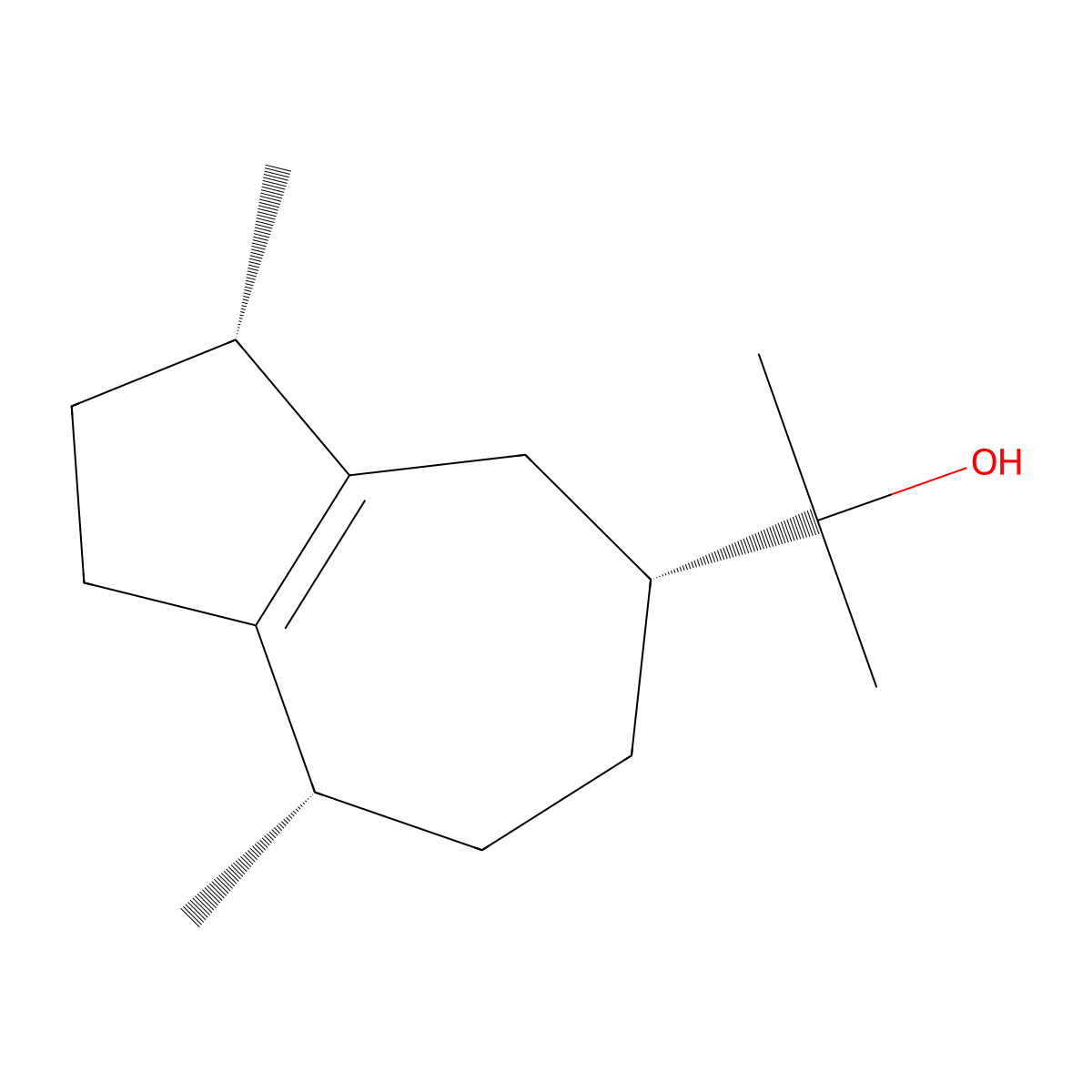 Guaiol molecular structure, CAS 489-86-1