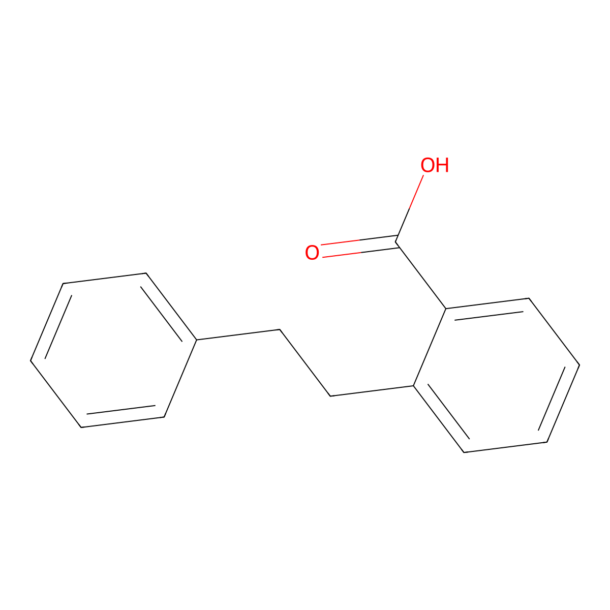 o-Phenethylbenzoic acid molecular structure, CAS 4890-85-1