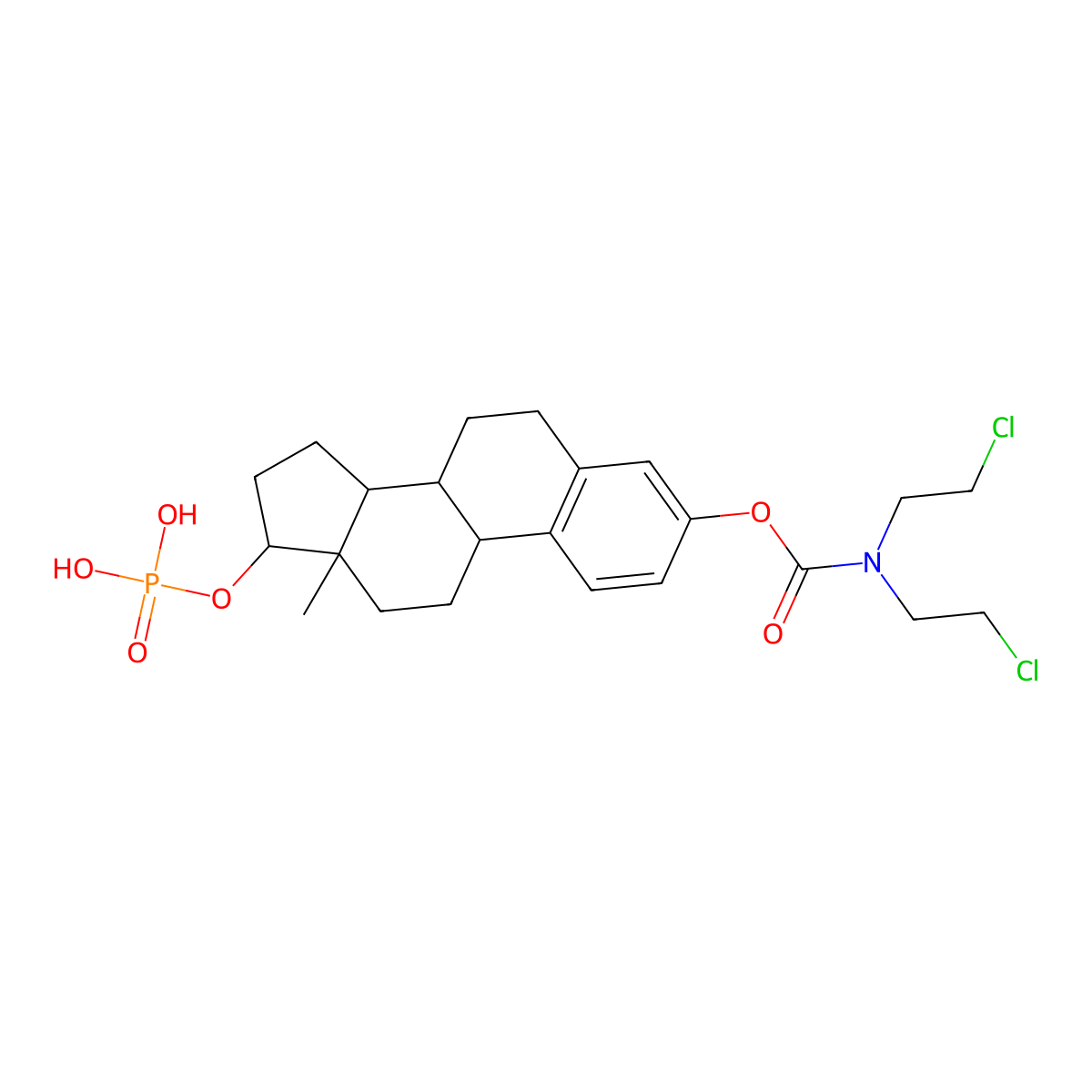 Estramustine Phosphate molecular structure, CAS 4891-15-0