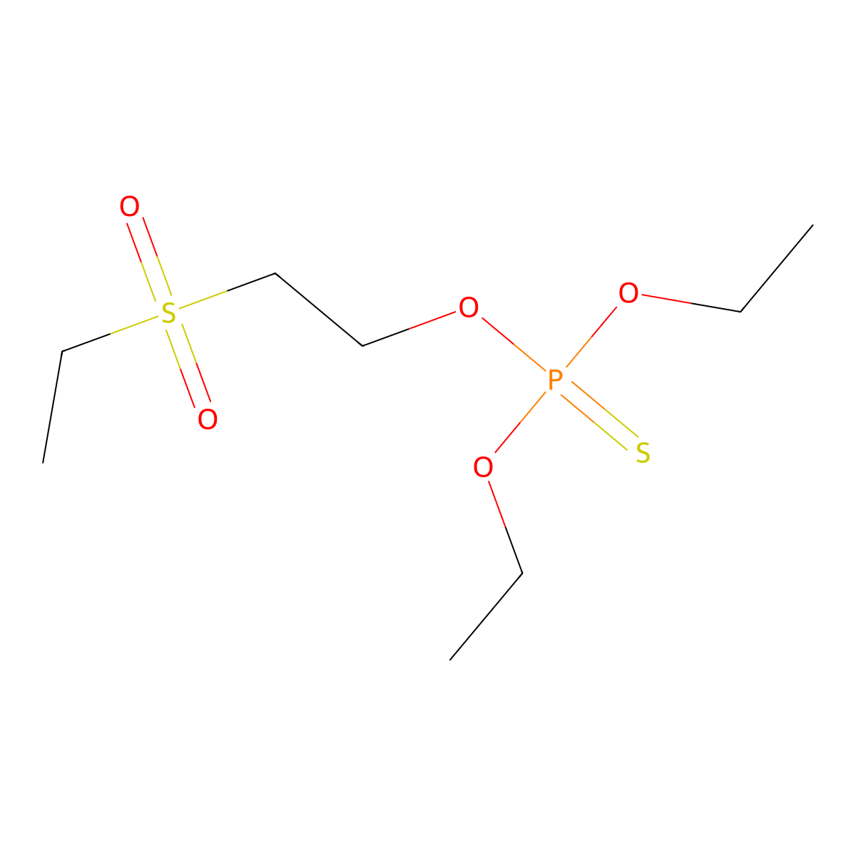 Demeton-o sulfone molecular structure, CAS 4891-54-7