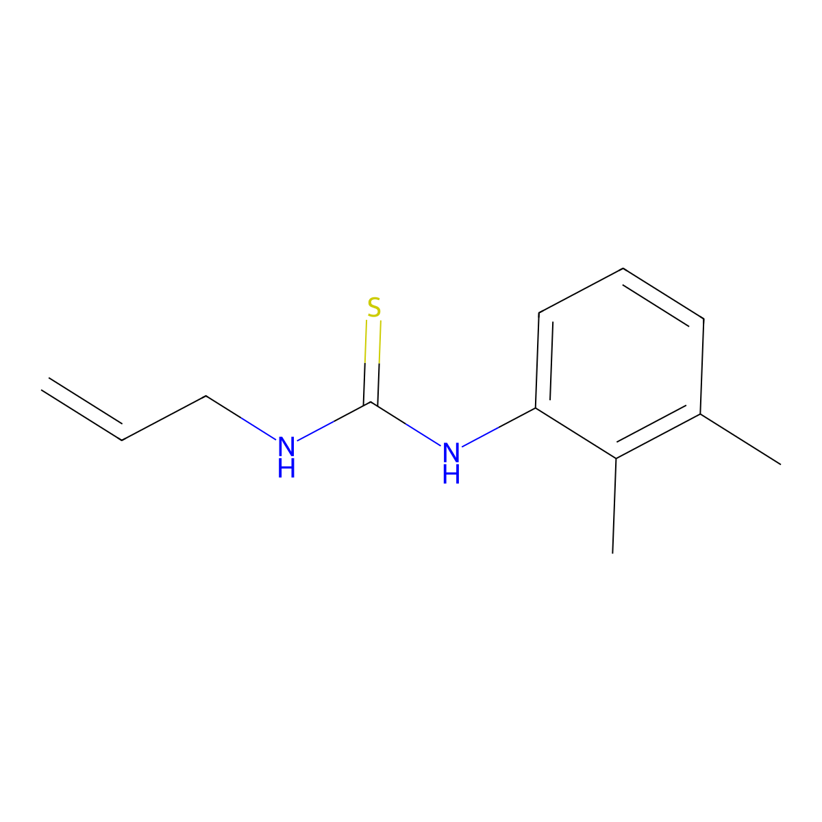1-(2,3-Dimethylphenyl)-3-prop-2-en-1-ylthiourea molecular structure, CAS 4893-48-5