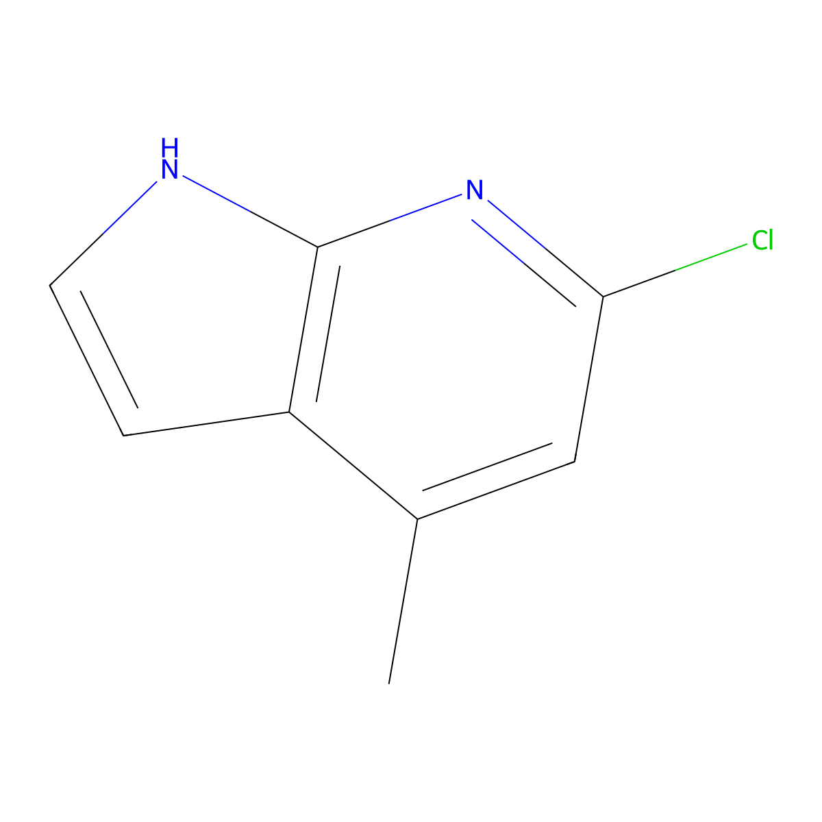 6-Chloro-4-methyl-1h-pyrrolo[2,3-b]pyridine molecular structure, CAS 4894-29-5