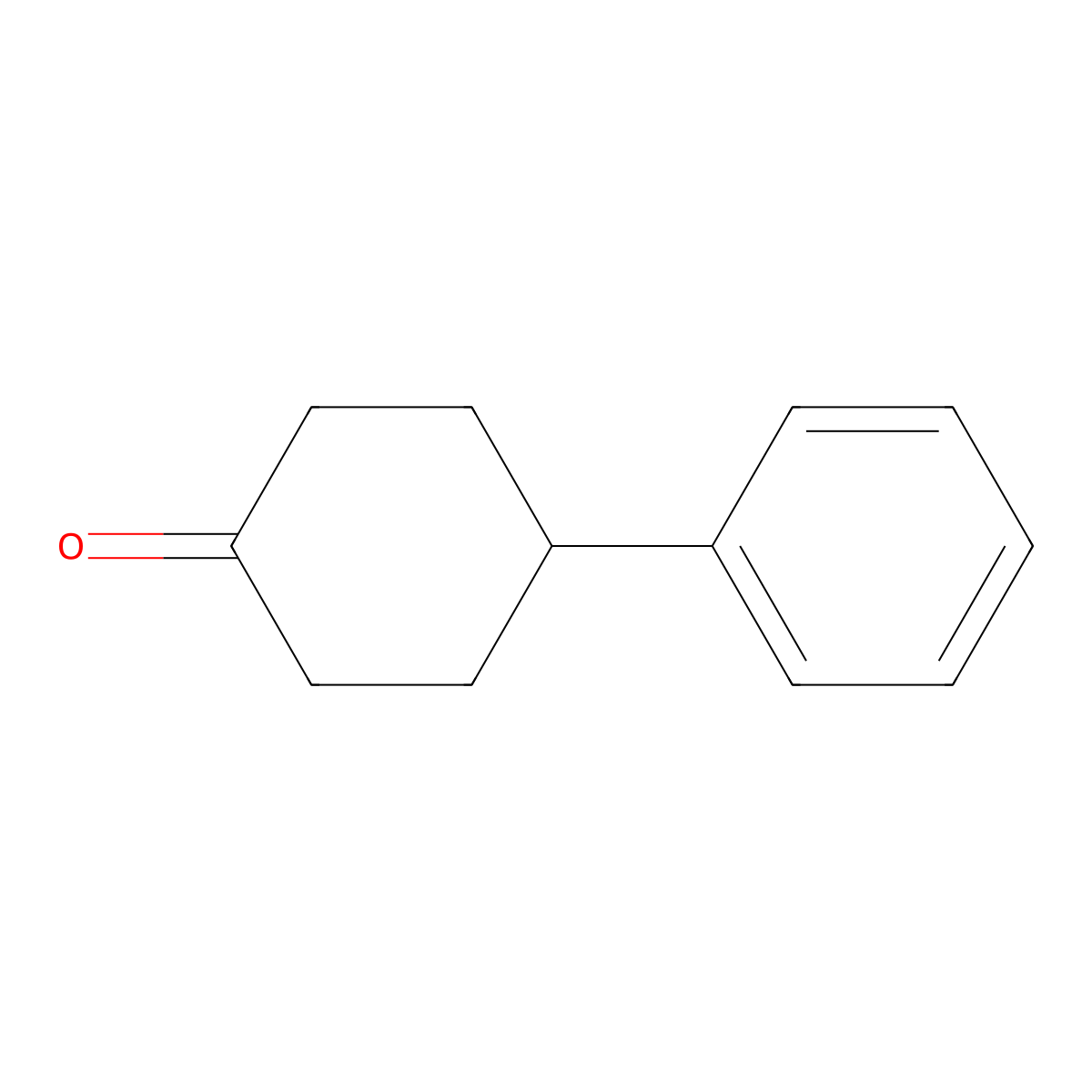4-Phenylcyclohexanone molecular structure, CAS 4894-75-1