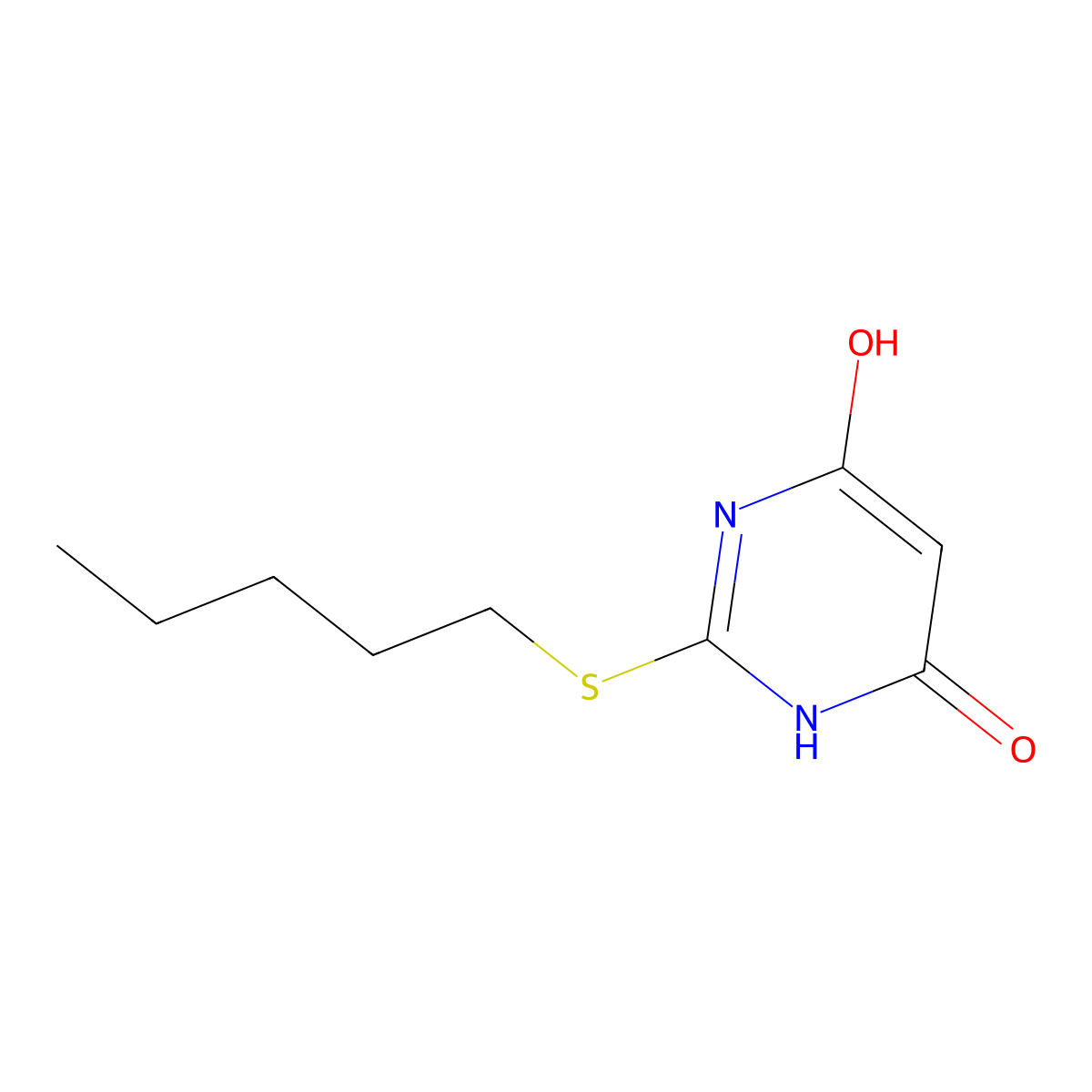 2-(Pentylsulfanyl)pyrimidine-4,6-diol molecular structure, CAS 489403-70-5