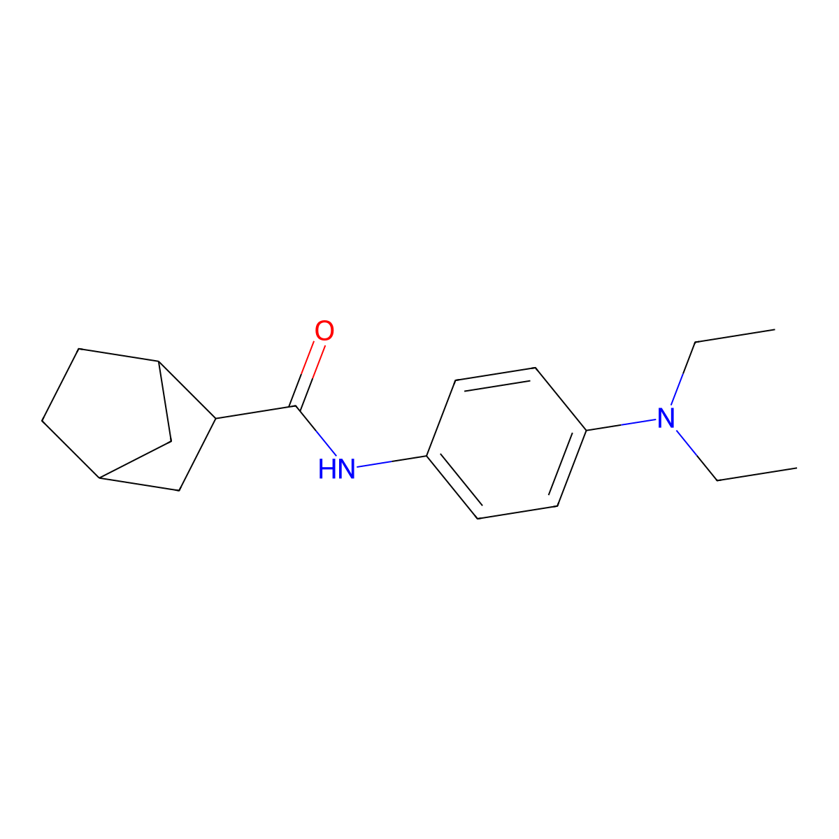 N-[4-(diethylamino)phenyl]bicyclo[2.2.1]heptane-2-carboxamide molecular structure, CAS 489407-52-5
