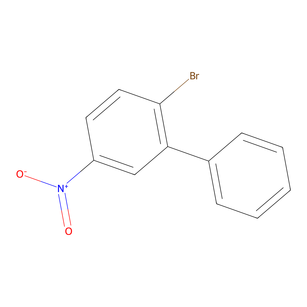 2-Bromo-5-nitro-1,1'-biphenyl molecular structure, CAS 489409-86-1