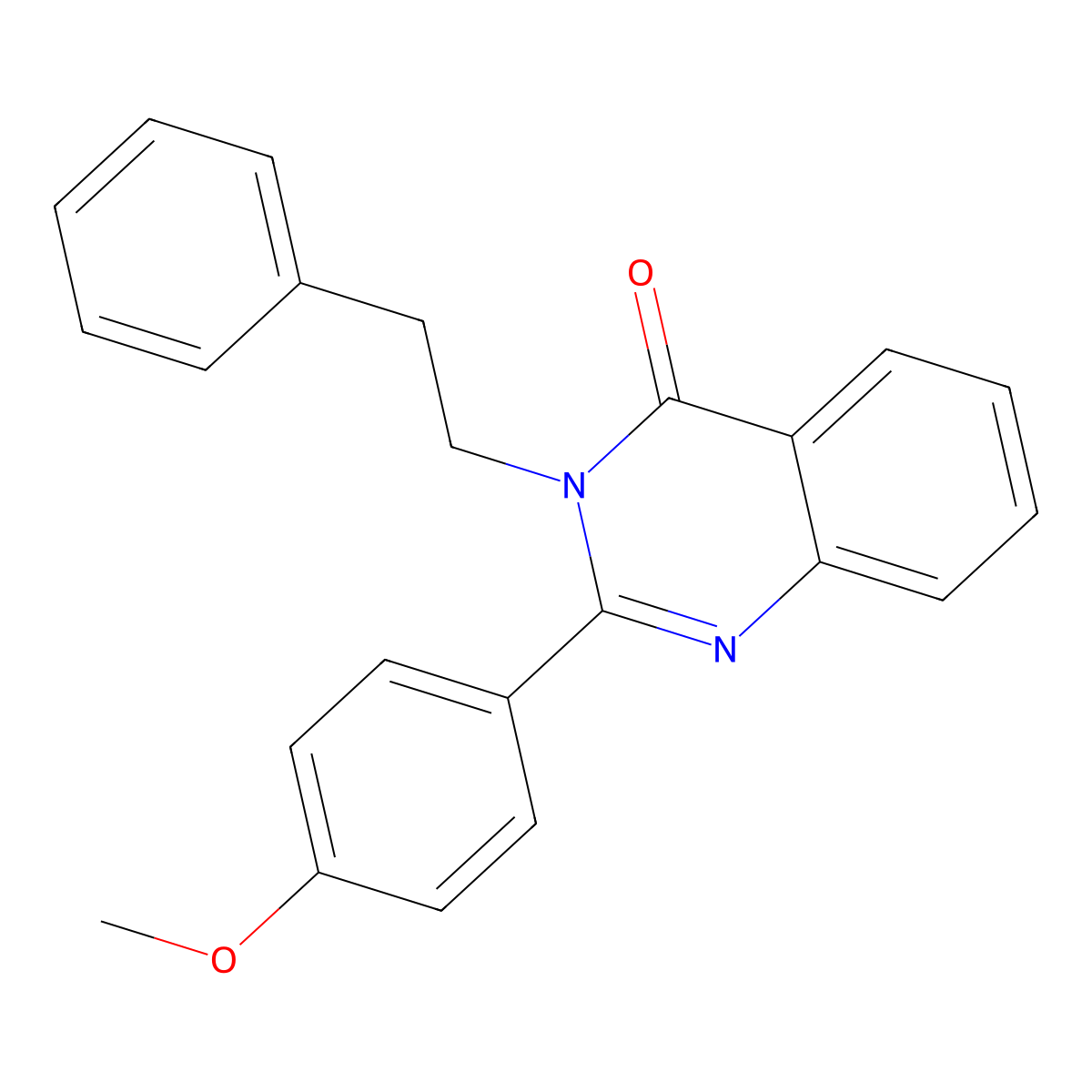 2-(4-Methoxy-phenyl)-3-phenethyl-3H-quinazolin-4-one molecular structure, CAS 489416-64-0