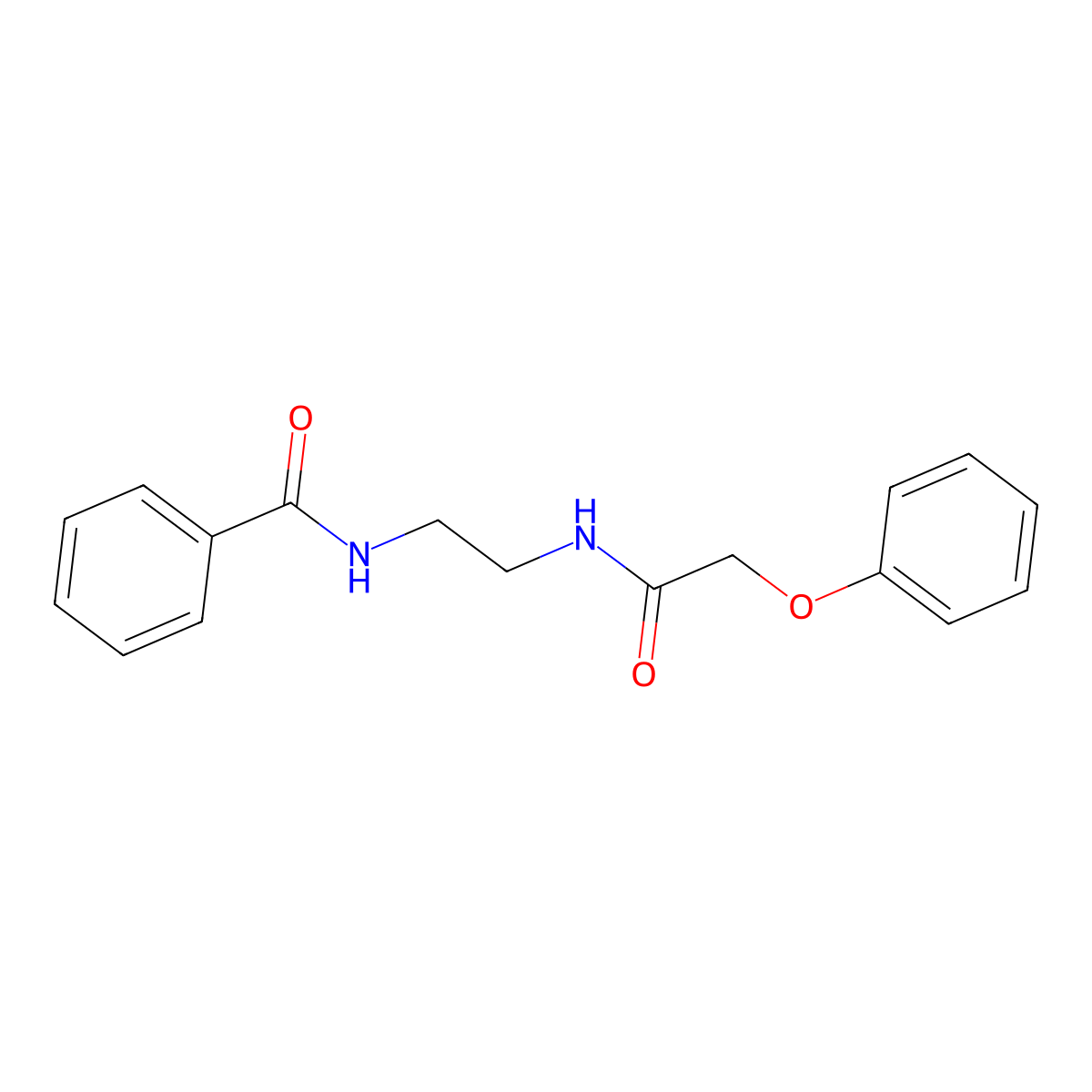 N-{2-[(phenoxyacetyl)amino]ethyl}benzamide molecular structure, CAS 489423-21-4