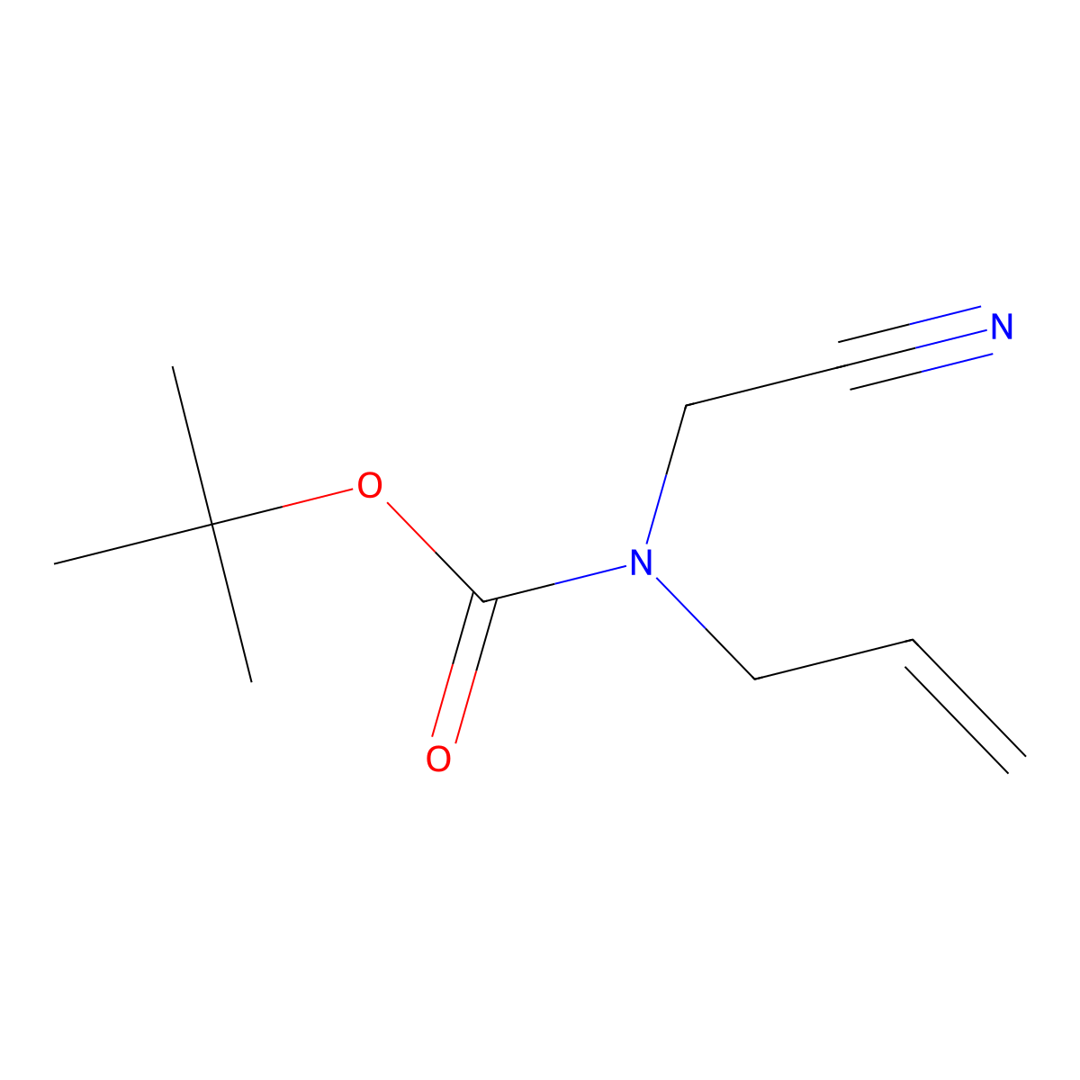 Tert-butyl N-(cyanomethyl)-N-(prop-2-EN-1-YL)carbamate molecular structure, CAS 489438-97-3