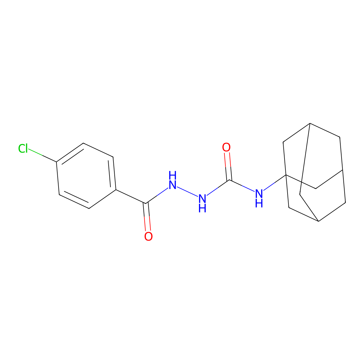 1-(1-Adamantyl)-3-[(4-chlorobenzoyl)amino]urea molecular structure, CAS 489455-41-6