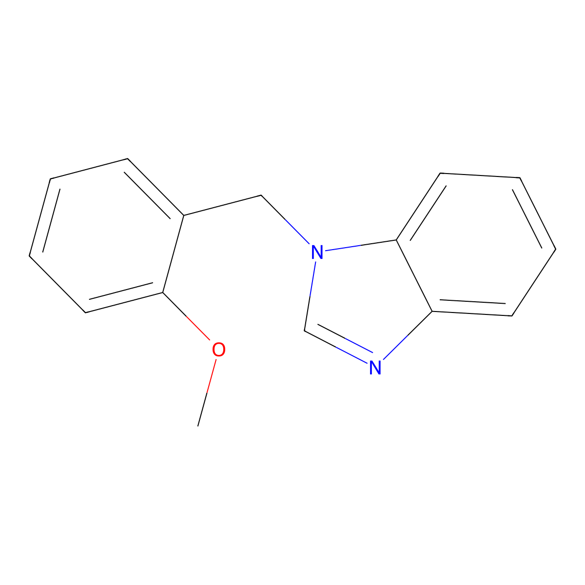 1-(2-methoxybenzyl)-1H-benzo[d]imidazole molecular structure, CAS 489462-19-3