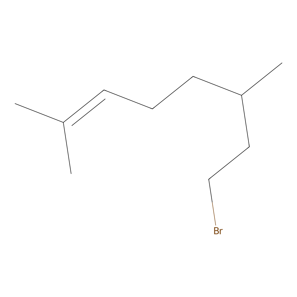 8-Bromo-2,6-dimethyloct-2-ene molecular structure, CAS 4895-14-1