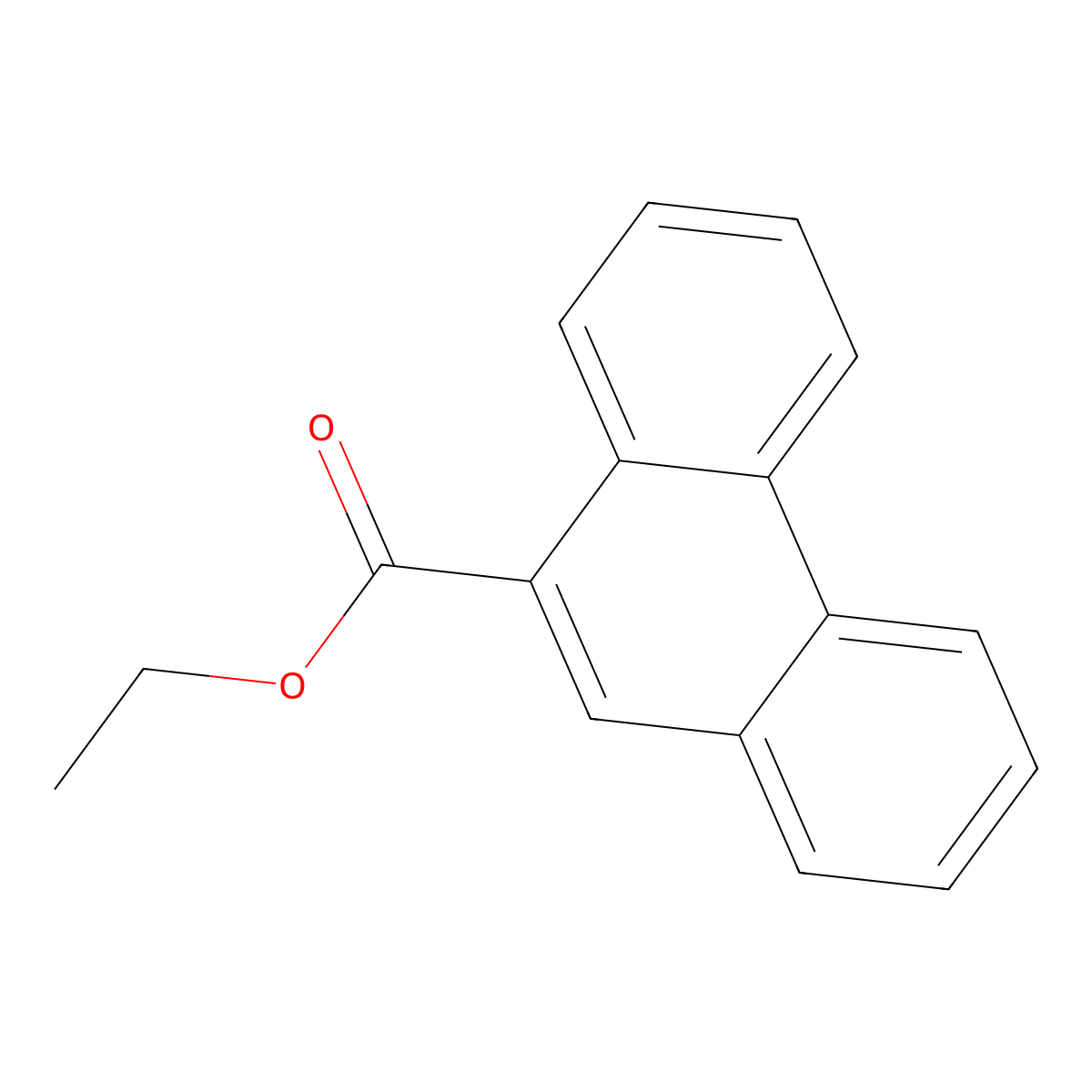 Ethyl phenanthrene-9-carboxylate molecular structure, CAS 4895-92-5