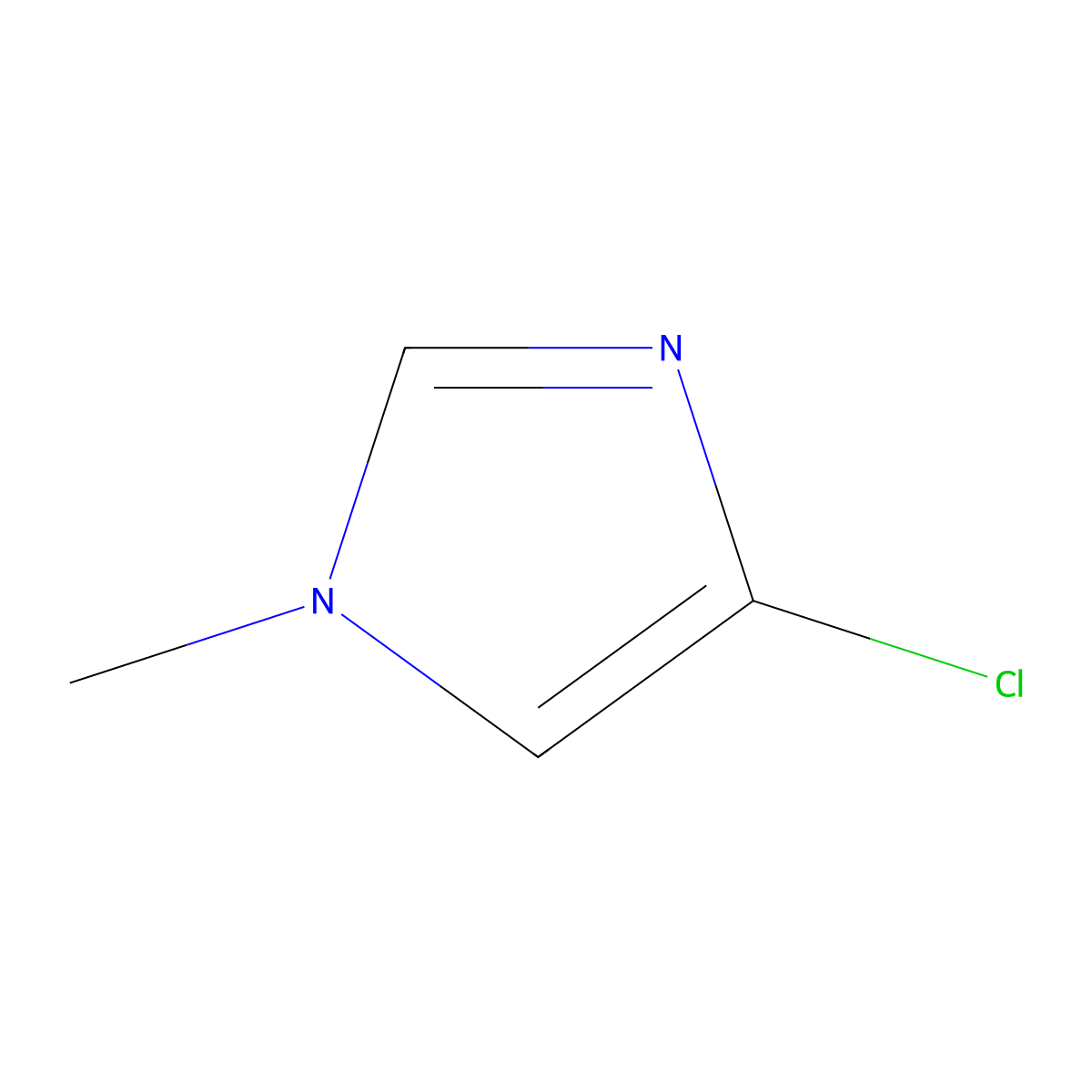 4-chloro-1-methyl-1H-imidazole molecular structure, CAS 4897-21-6