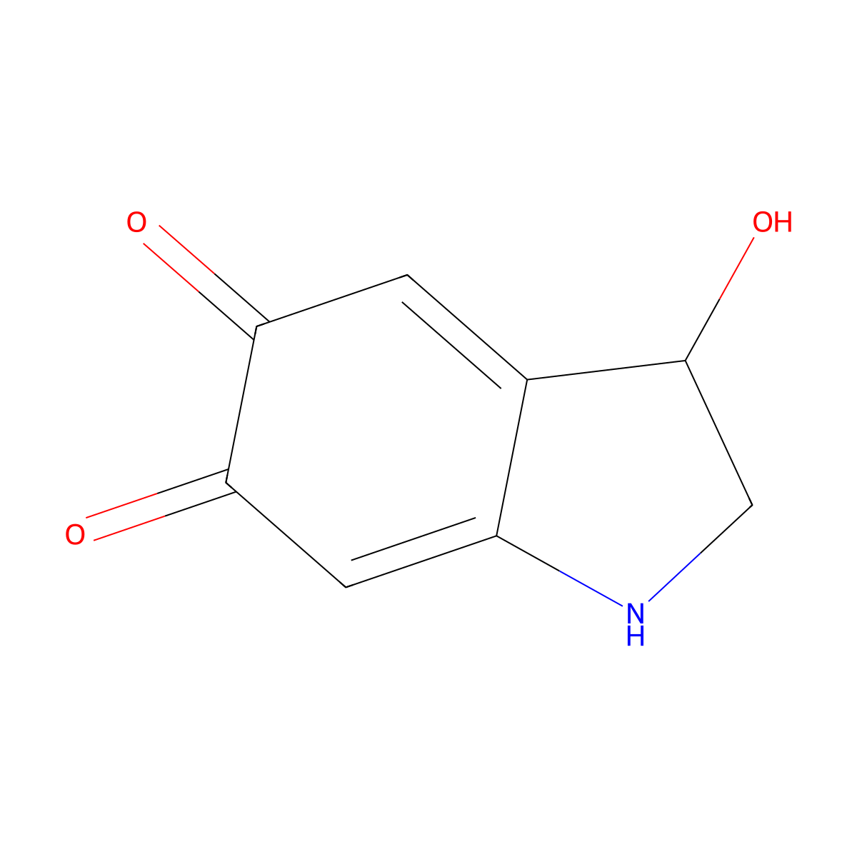 Noradrenochrome molecular structure, CAS 490-89-1