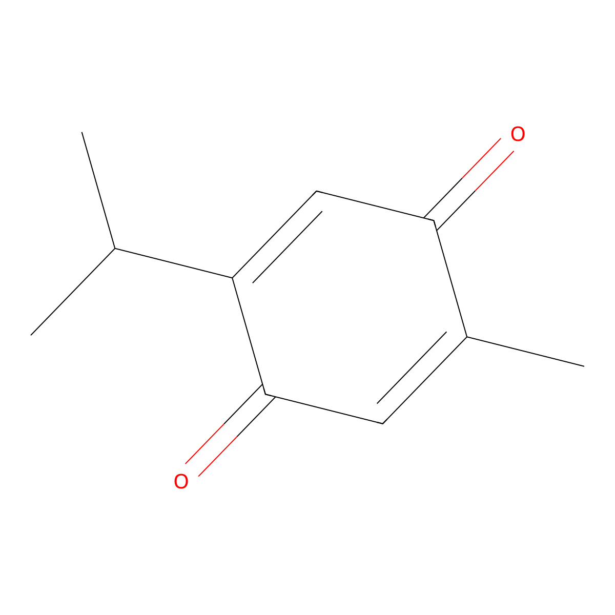 Thymoquinone molecular structure, CAS 490-91-5