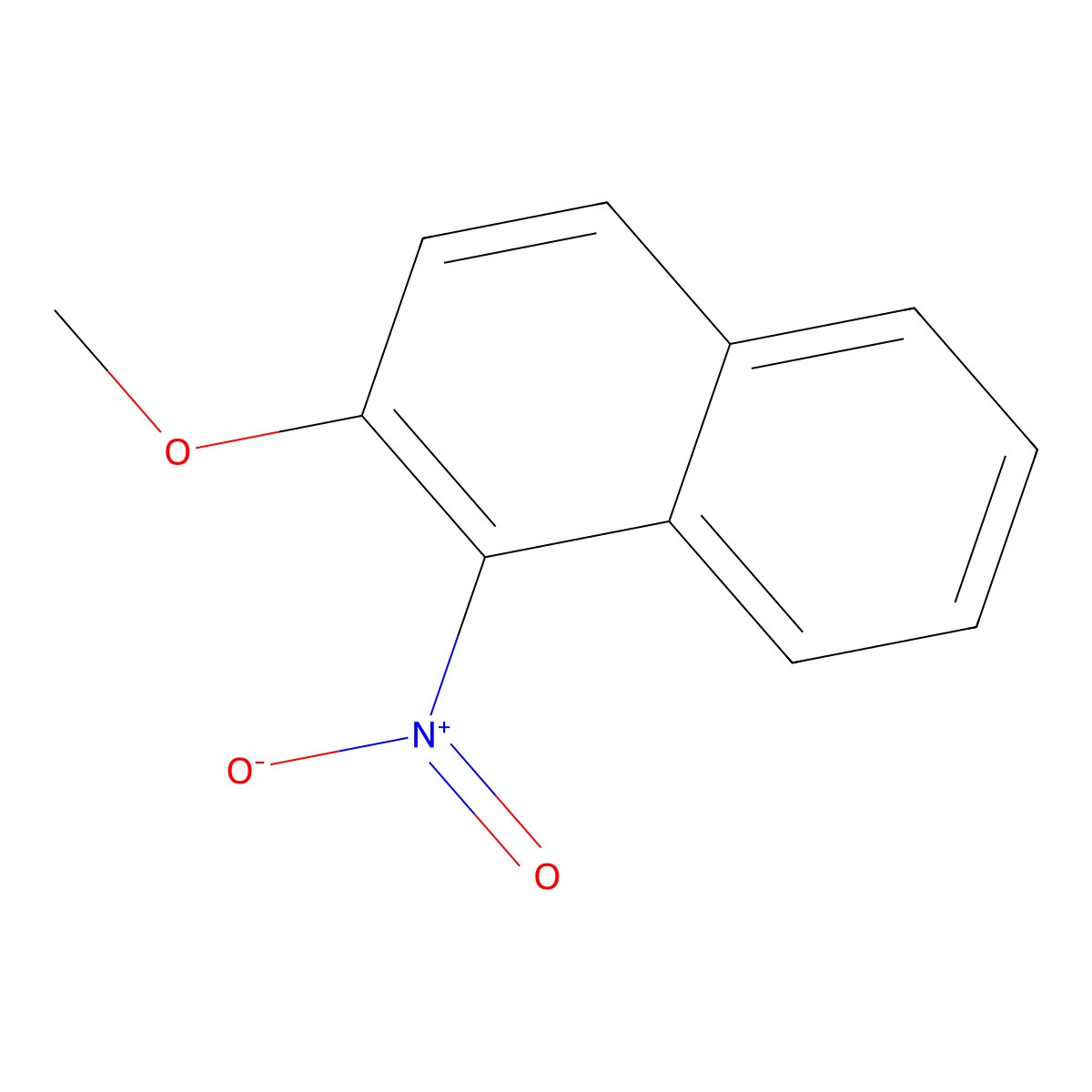 2-Methoxy-1-nitronaphthalene molecular structure, CAS 4900-66-7