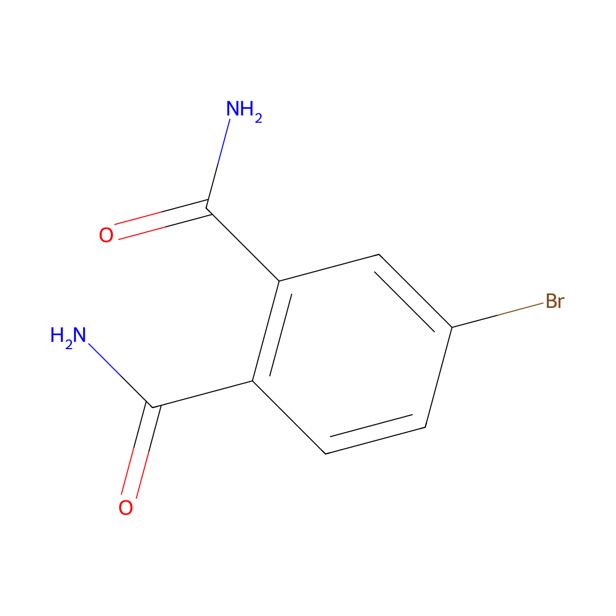 4-Bromophthalamide molecular structure, CAS 490038-15-8