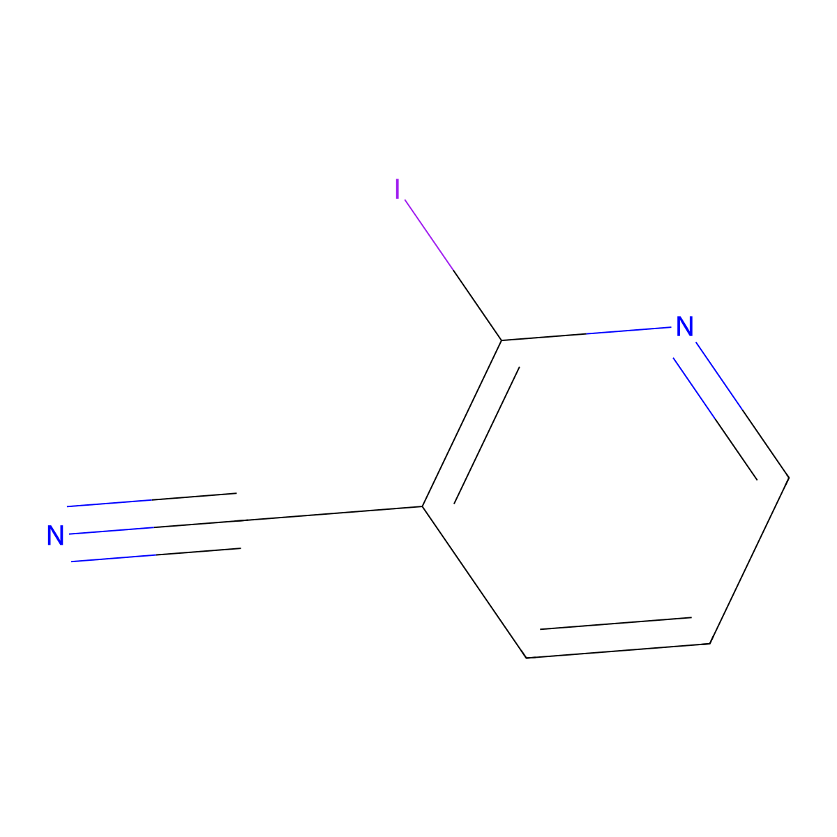 2-Iodonicotinonitrile molecular structure, CAS 490039-73-1
