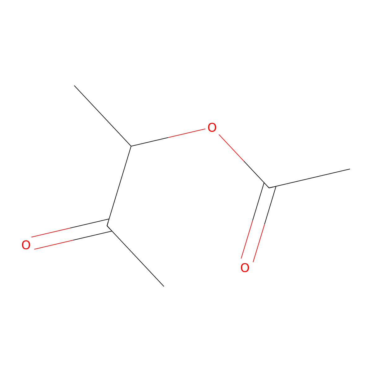 Acetoin Acetate molecular structure, CAS 4906-24-5