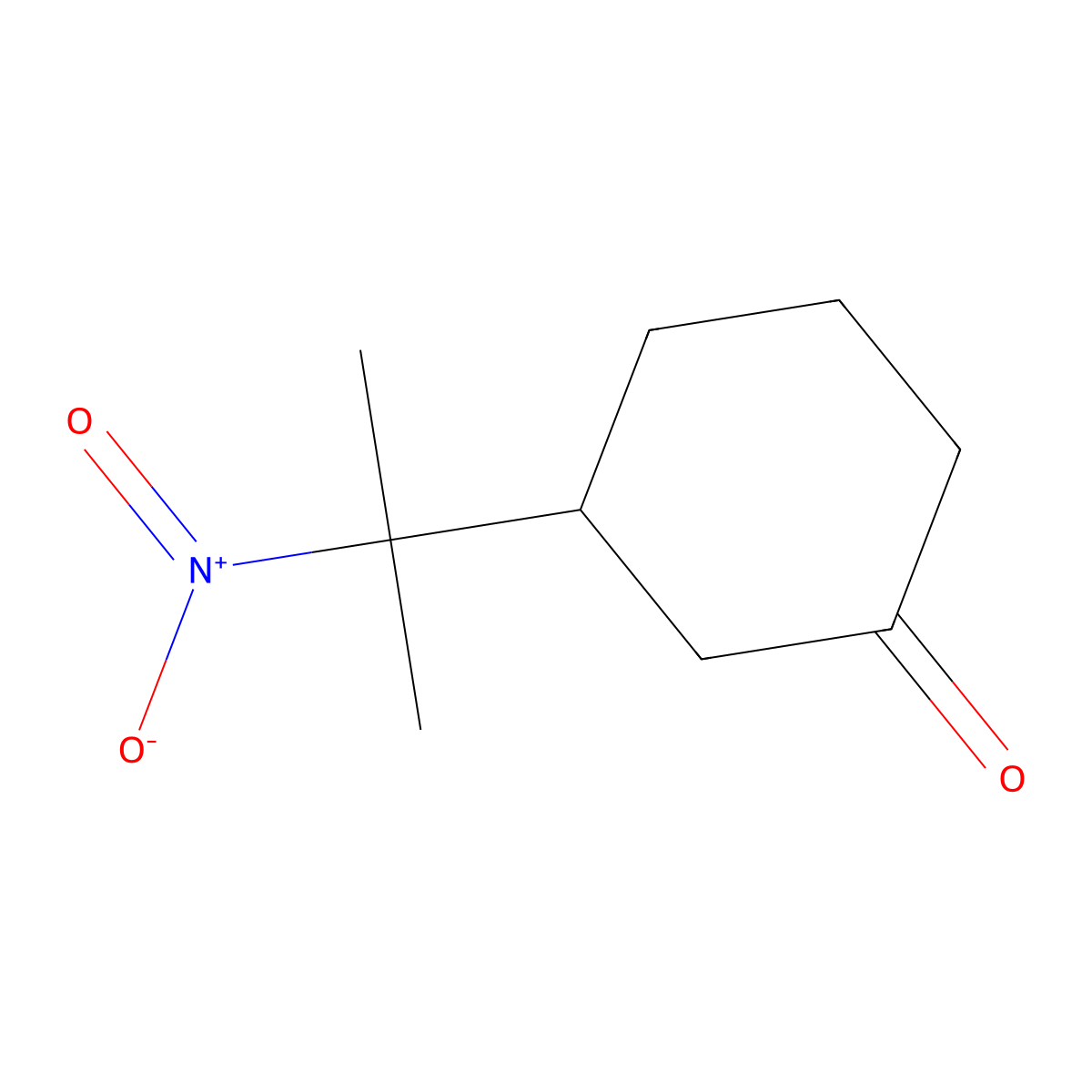 3-(1-Methyl-1-nitroethyl)cyclohexanone molecular structure, CAS 4908-50-3