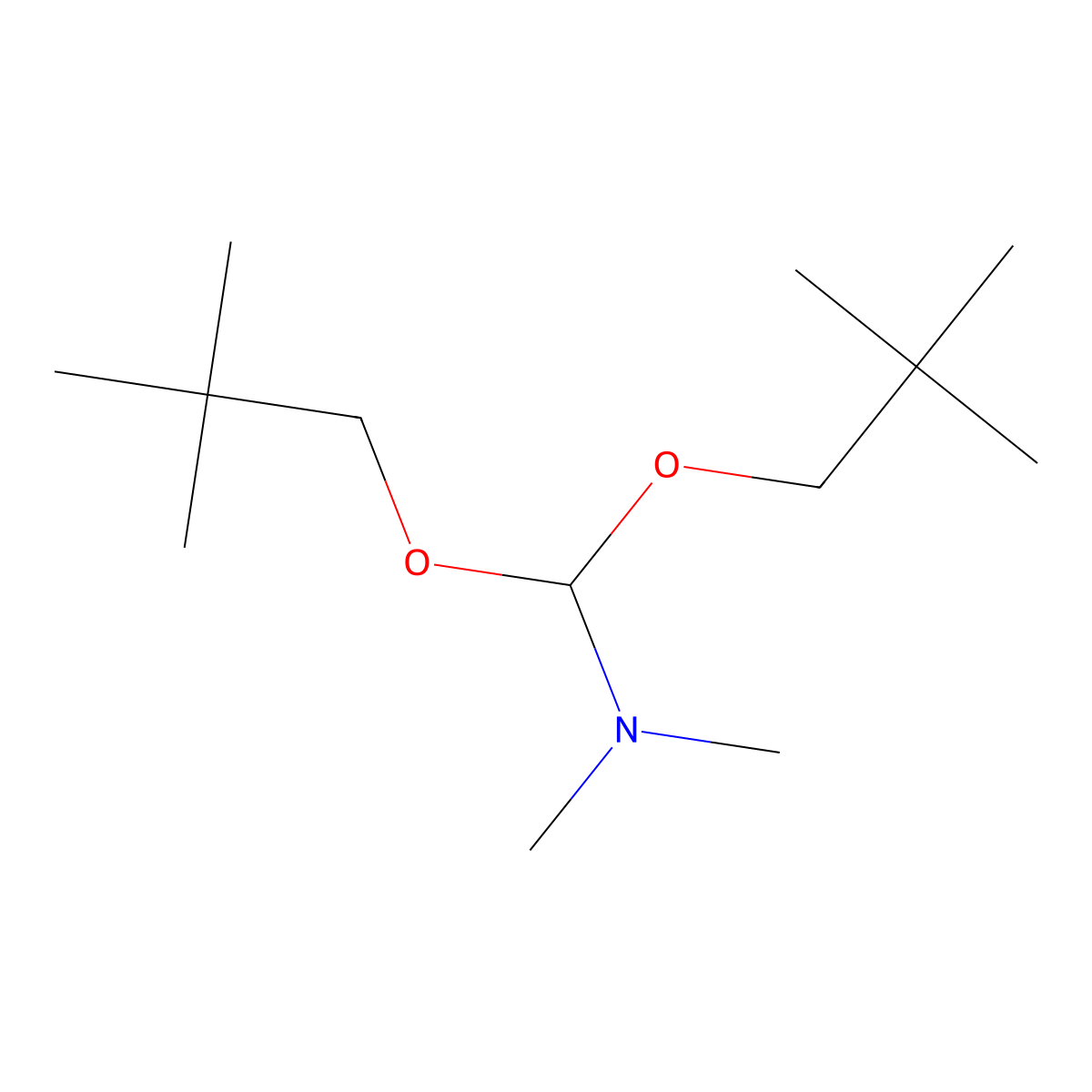 1,1-Bis(2,2-dimethylpropoxy)-N,N-dimethylmethanamine molecular structure, CAS 4909-78-8